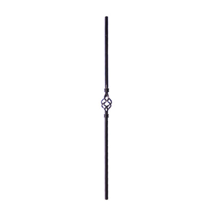 Single Basket - Solid 1/2" Square Baluster