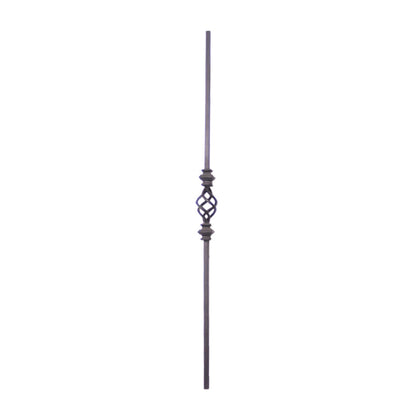 Basket with Knuckles - Solid 1/2" Square Baluster