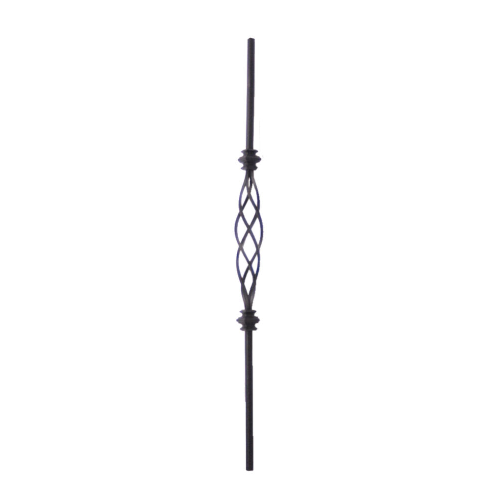 Long Basket with Knuckles - Solid 1/2" Square Baluster