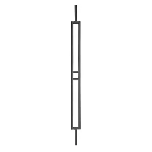 2 Line Window - Hollow 1/2" Square Baluster