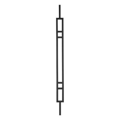 4 Line Window - Hollow 1/2" Square Baluster