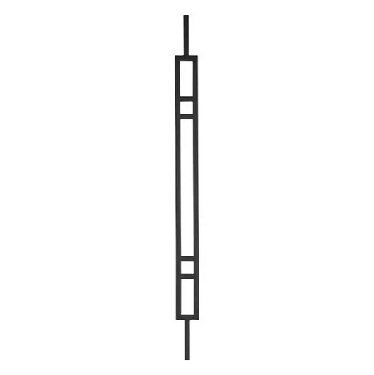 4 Line Window - Hollow 1/2" Square Baluster