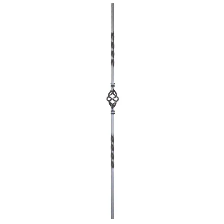 Single Basket with Twist - Solid 1/2" Square Baluster